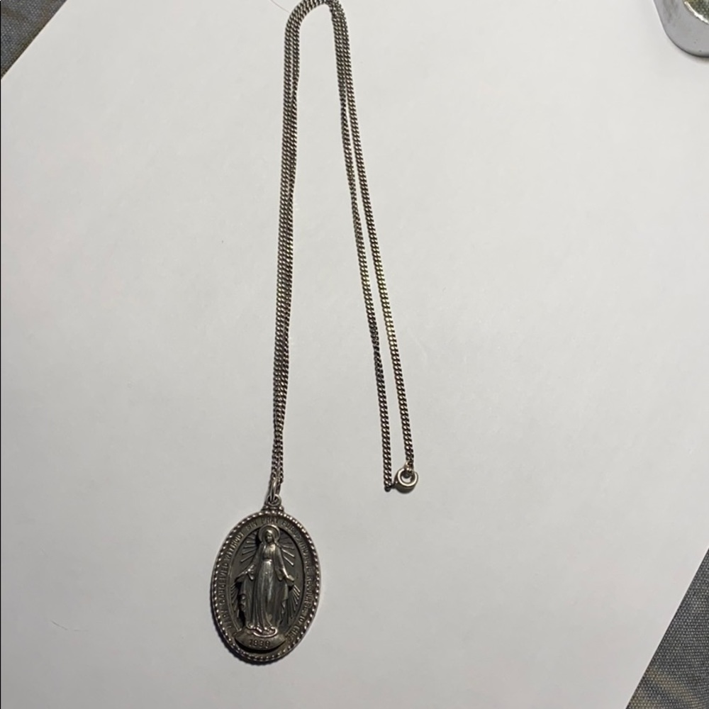 MEDAL MARY 1830 VINTAGE STERLING SILVER